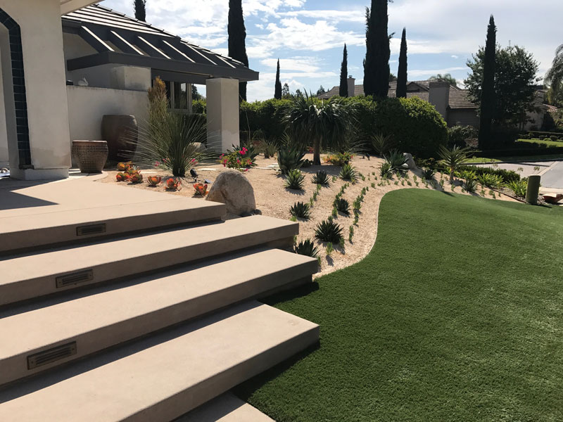 Synthetic Turf Installation Contractor Projects Encinitas, New Residential or Business Project Artificial Landscape Installation